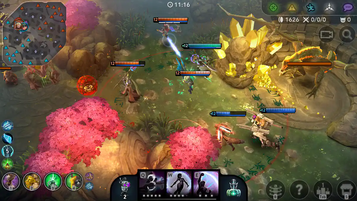 salah satu gambar gameplay vainglorya